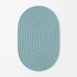 Raffia Rugs – Handmade Natural & Eco-Friendly Flooring in Light Blue thumbnail 2
