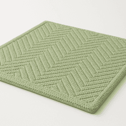 Raffia Rugs – Handmade Natural & Eco-Friendly Flooring in Light Green thumbnail 3