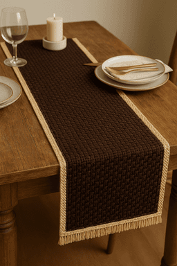 Raffia Table Runners – Handmade Natural Dining Decor in Brown thumbnail 2